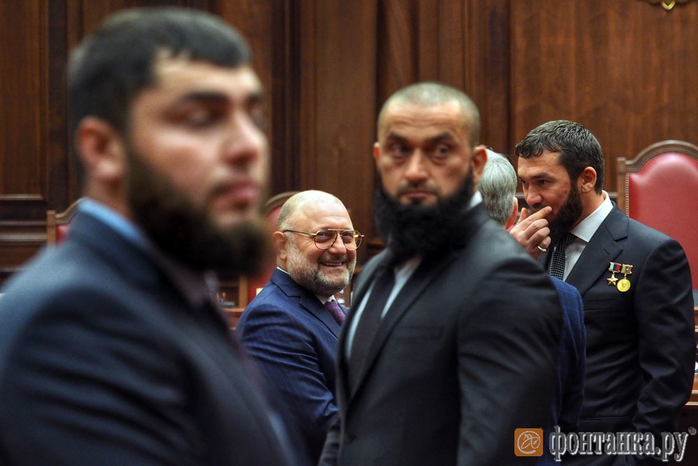 Министр Чеченской Республики по национальной политике, внешним связям, печати и информации Джамбулат Умаров и Магомед Даудов